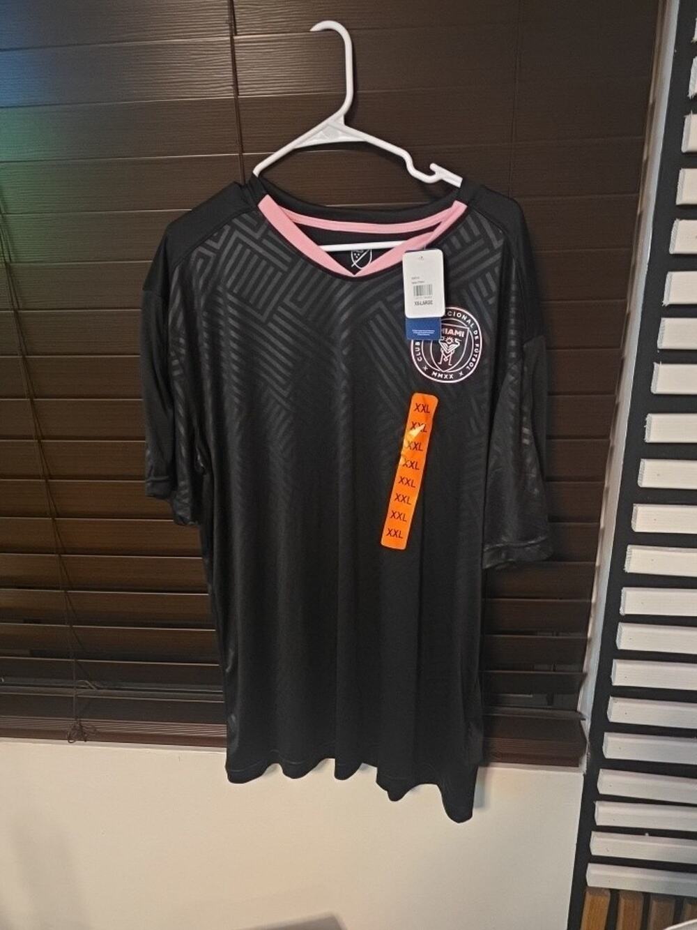 Official MLS inter miami Shirt XXL Soccer Jersey Black and pink